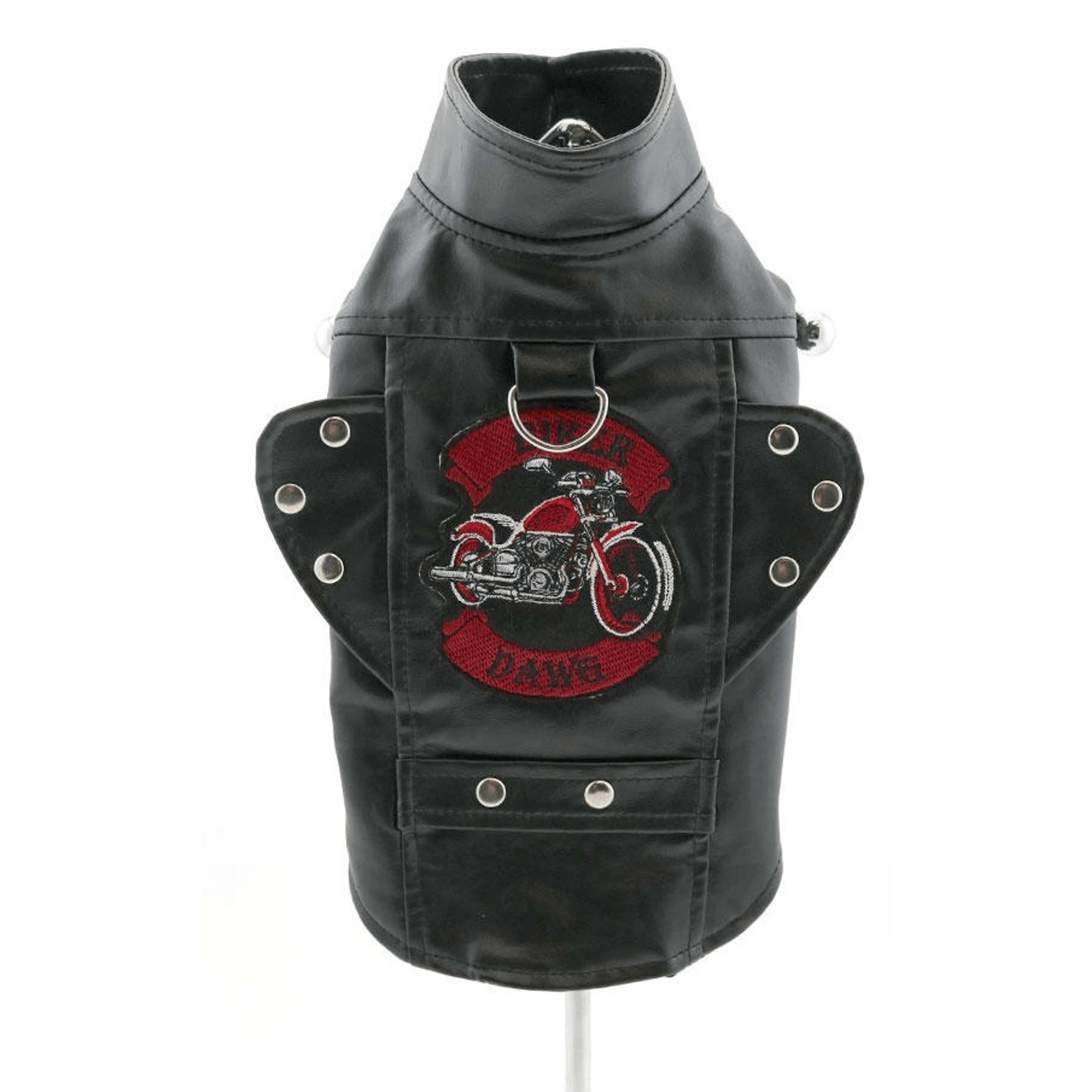 Biker Dawg Pleather Biker Dog Jacket